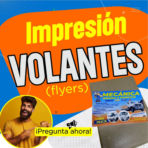 Impresión Volantes Flyers Desde Cuarto Carta Hasta Carta