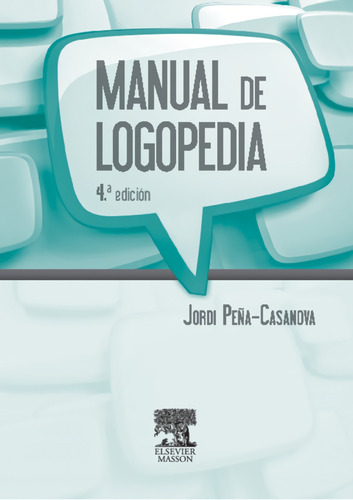 Libro Manual De Logopedia - Peña-casanova, Jordi