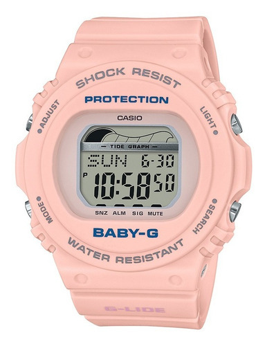 Reloj Casio Baby-g Blx-570-4dr Mujer Rosado 100% Original Color de la correa Rosa Color del fondo Blanco