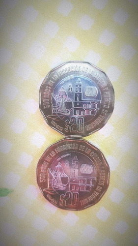 2 Monedas Conmemorativas 500 Años Veracruz