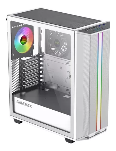 Gabinete Gamer Gamemax Precision, Full Tower, ARGB, ATX, Lateral em Vidro  Temperado, 4x Cooler Fan RGB, Branco - Precision W - Escorrega o Preço