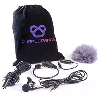 Purple Panda Lavalier Kit De Micrófono De Solapa Micrófono