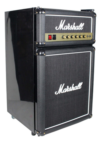 Geladeira Frigobar Marshall 3.2 92 Litros Black 110v Com Led