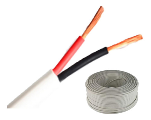 Cable 2 Hilos Awg 22 Para Alarma, Audio E Interforn 100 Mts.