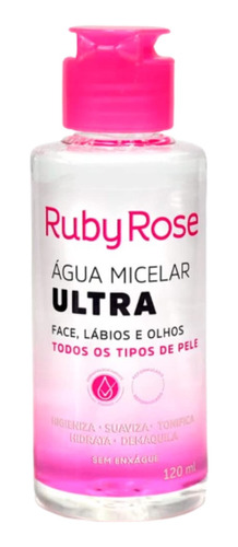 Água Micelar Ultra Ruby Rose 120ml