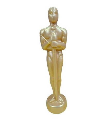 Premio Estatuilla Oscar Plástico  Dorado X 1