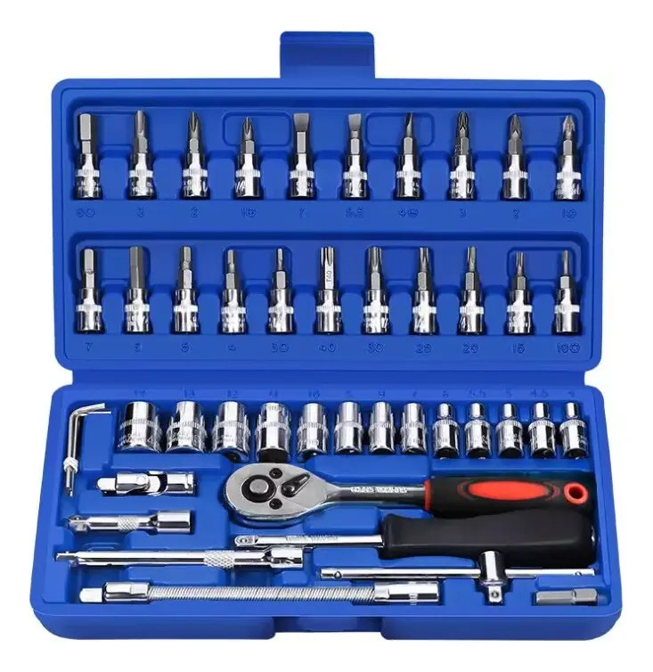 Autocle Juego Herramientas MecĂĄnicas Dados Acerokit Kit 46pc