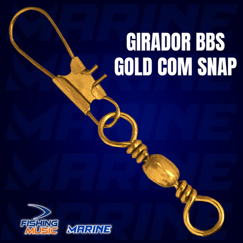 Girador Bbs Gold Snap Ct 7 - 25 Unidades - Marine Sports