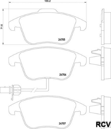 Balatas Disco  Delantera Para Audi A4   2013