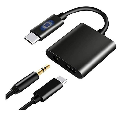 Adaptador De Audio 2 In 1 Usb C