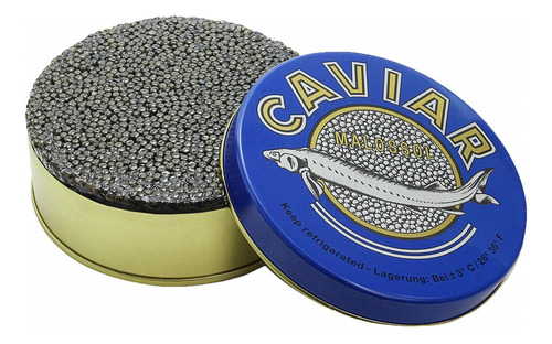 Caviar De Salmón Negro Salado Ligeramente, Calidad Premium