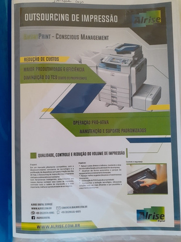 Impressora Laser Multifuncional A3 Ricoh Mp5001 Com Finisher