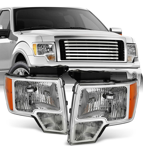 Akkon - Para Ford F150 F-150 09-14 Para Faros Delanteros Sin