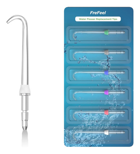 Repuesto De Irrigador Dental Frefeel, Multicolor, 6 Unidades