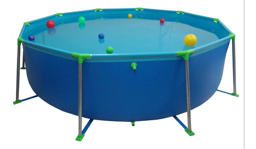 Pileta estructural redondo Summerland 301-R/90 con capacidad de 8500 litros de 3.1m de diámetro  azul diseño bicolor