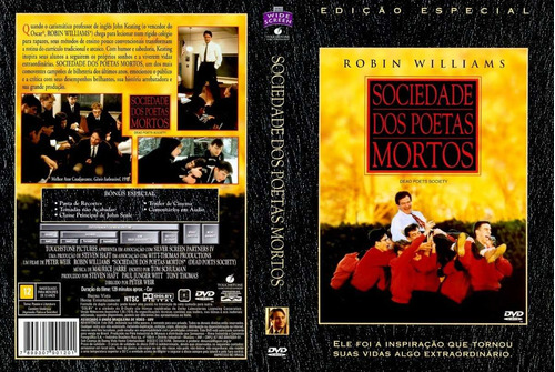 Dvd . Sociedade Dos Poetas Mortos ( Original ) Raro Cult