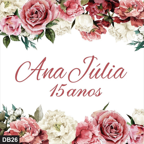 Imagem 2 de 10 de Pista De Dança Aniversário 15 Anos Floral Db26 - 2x2m