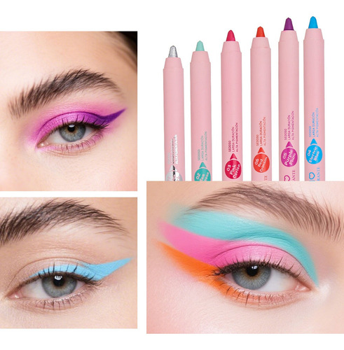 Ultramo Colección 6 Delineadores Colores Long Lasting 24hr