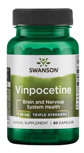  Vinpocetina Estandarizado 30mg 60 Caps Salud Del Cerebro