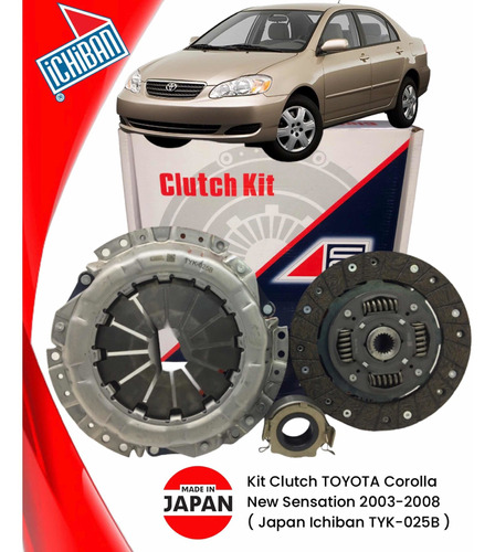 Kit Clutch Toyota Corolla Sensation 2003-2008 Japan Ichiban