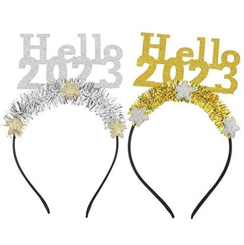 Diademas Beaupretty Happy New Year, 2 Piezas, Para Nocheviej