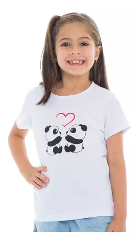 Camiseta Luluca E Panda r Unissex Infantil Adulto
