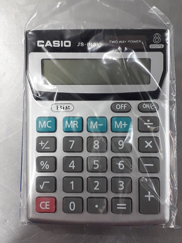 Calculadora Casio Js-818v Bateria 8 Digitos