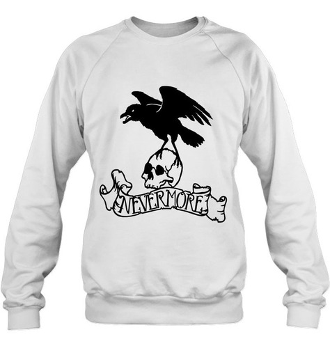 Sudadera Sweater Cuervo Nevermore Banda Logo Todas Tallas