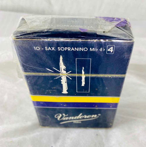Palheta Vandoren Sax Sopranino Mib-eb N° 4 C/ 10 Unidades