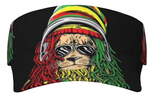 Rasta Lion Jamaican Reggae Love - Visera Ajustable Para El Rasta Lion Jamaican Reggae Love.. Talla Única