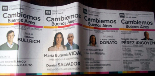 Boleta Elecciones Paso 2015 Cambiemos Macri En La Plata