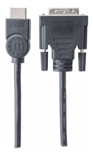 Cable Manhattan Para Monitor Hdmi Macho A Dvi-d 24+1 Macho