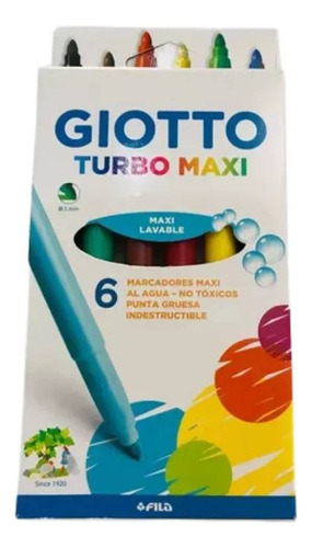 Giotto Marcadores Turbo Maxi X 6 Unidades