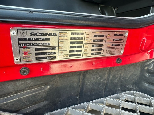 Scania G-380 6x2 2012 / Motor E Cambio Revisado / Unico Dono