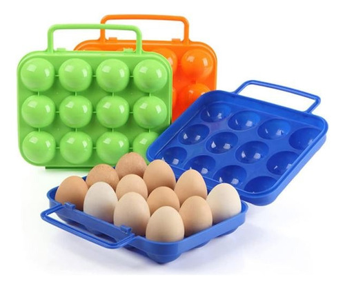 Porta Huevos Portatil Capacidad 12 Unidades /camping Picnic