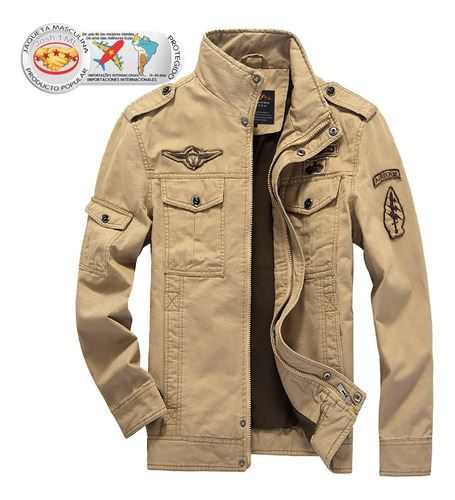 Nueva Chaqueta Militar De Algodón For Exteriores De Moda