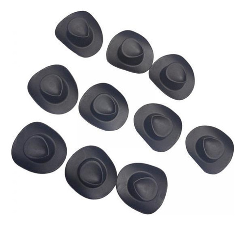 5 X 10 Piezas De Sombrero De Negro