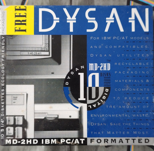 Discos 5 1/4 Dysan Md-2hd Nuevos En Empaque Sellados 1.2 Mb