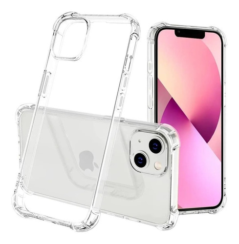 Combo Funda Transparente Compatible iPhone 14 Pro + Vidrio