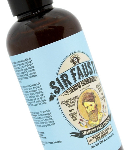 Sir Fausto Men's Culture Shampoo Hidratante Cabello Travel