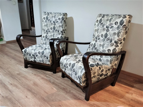 Juego De 2 Sillones Reclinables Roble Crema (Usado)