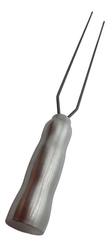 2 Espetos Para Churrasco Inox 34cm Lâmina - Espeto Duplo