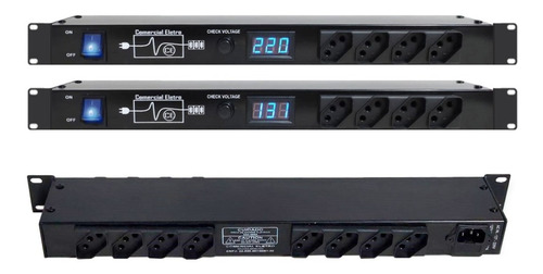 Imagem 7 de 7 de Regua De Ac Padrão Rack 19 Com 12 Tomadas 10a 1250 / 2500w