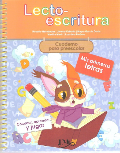 Libro Preescolar Lecto Escritura Primeras Letras Kinder