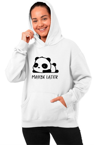 Sudadera Oso Panda Quizás Más Tarde Niños /adultos Unisex