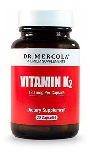 Suplemento De Vitamina K2 De Dr. Mercola - 30 Cápsulas -