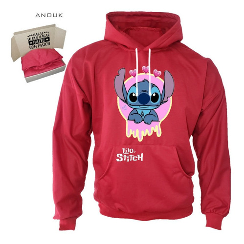 Imagen 5 de 10 de Buzo Hoodie Personalizado Saco Lilo-stitch Estampado Unisex