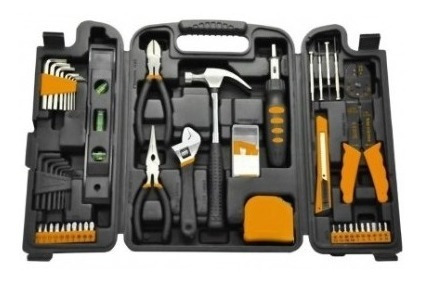 Imagen 2 de 6 de Set De Herramientas Caja 129 Piezas Maletin Kit Completo Kit