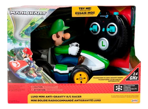 Nintendo Figura Super Mario Bros Radio Control Luigi Kart