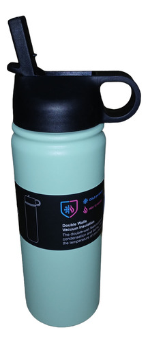Botella Termica Deportiva Con Pico Verde Claro